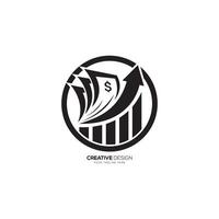 Growth credit repair business branding logo icon design vector