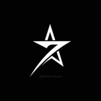 Star seven creative branding icon design vector