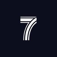 Number Seven Brand Logo vector