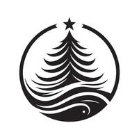 Christmas Tree Silhouettes for DIY Crafts and Projects vector