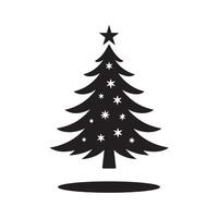 Christmas Tree Silhouette Illustrations for Creative Use vector