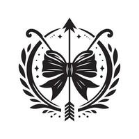 Bow and Arrow Silhouettes Vectors Set for Illustrators