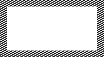 Square Frame with Black and White Horizontal Strips vector