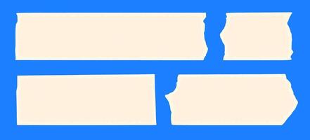 Torn paper pieces elements isolated vector