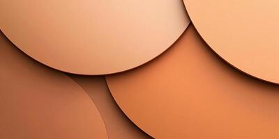 Elegant abstract background with overlapping circular shapes in warm earth tones photo