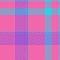 Vibrant pink, purple, and blue plaid pattern. Perfect for fashion, textile, and web design projects. A cheerful and trendy seamless texture ideal for backgrounds, prints, and more. vector