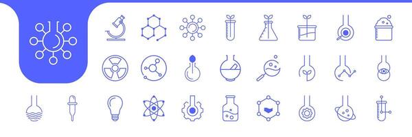 laboratory science icon collection design vecto vector