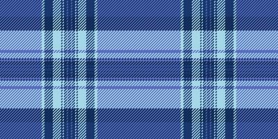 Room tartan textile, scarf plaid check seamless. Installing fabric texture background pattern in blue and light colors. vector