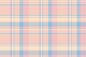 Picnic tartan texture, color seamless fabric check. Sparse background pattern plaid textile in light and cyan colors. vector