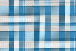Fit fabric plaid seamless, online check tartan textile. Mix pattern background texture in white and cyan colors. vector
