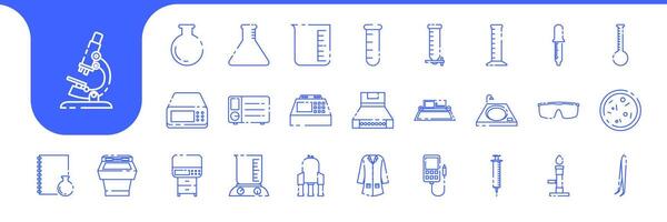 laboratory science tools lines icon designs vector