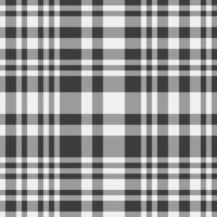 Graph textile seamless texture, editable plaid check . Short tartan fabric background pattern in grey and white colors. vector