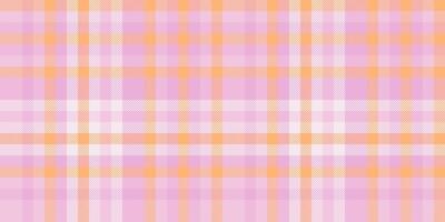 1960s plaid texture, flow seamless check tartan. Variety pattern textile fabric background in light and orange colors. vector