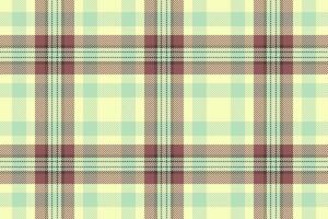 Empty fabric pattern texture, trim check plaid. Performance tartan textile background seamless in light and red colors. vector