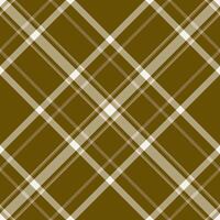 Paint seamless plaid background, checking check textile. Isolation fabric pattern texture tartan in yellow and linen colors. vector