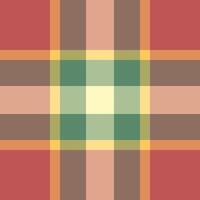 Coat fabric seamless , printout textile tartan pattern. Repetition background check texture plaid in orange and red colors. vector