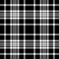Template check fabric pattern, luxury texture plaid. Curtain background textile seamless tartan in gray and black colors. vector