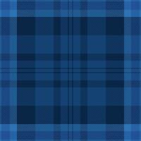 Azul textile plaid, nostalgic check fabric tartan. Perfect background seamless texture pattern in blue and dark colors. vector