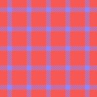 Vibrant coral and periwinkle plaid pattern. Perfect for textile design, website backgrounds, or fashion projects. Clean, modern aesthetic. Seamless repeat for endless applications. vector