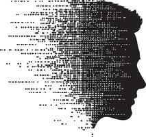 Code symbolizing programming simple silhouette black illustration vector