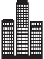 Building simple silhouette black illustration vector