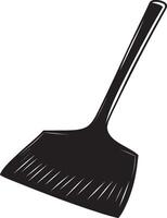 Dustpan outline in black design. vector