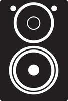 a speaker icon on a black background vector