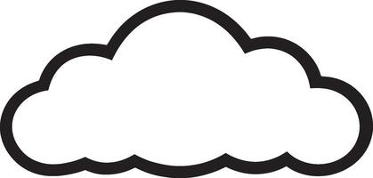 un negro y blanco nube con un blanco antecedentes vector