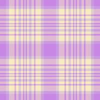 Pretty pastel plaid pattern in shades of purple and yellow. Perfect for textile design, scrapbooking, wrapping paper, or website backgrounds. Soft, delicate, and versatile design. vector