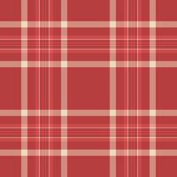 Elegant red and cream plaid pattern. Perfect for textile design, website backgrounds, or seasonal projects. Clean, simple, and versatile. Ideal for adding a touch of classic style. vector
