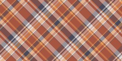 Swatch texture tartan background, sixties pattern check plaid. Curtain textile seamless fabric in red and white colors. vector
