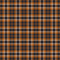 Vibrant orange, navy, and white plaid pattern. Perfect for textile design, apparel, or autumnal themed projects. Seamless repeat texture adds visual interest to any application. vector