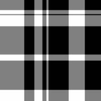 Printout background tartan textile, genuine plaid pattern fabric. 60s seamless check texture in gray and black colors. vector
