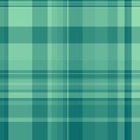 Lined seamless pattern, shop texture background check. Multicolor tartan plaid textile fabric in teal and mint colors. vector