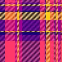 30s background texture plaid, lady seamless fabric textile. Material tartan check pattern in red and magenta colors. vector