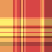 Random pattern seamless, loft fabric texture tartan. Scotland textile check background plaid in red and orange colors. vector