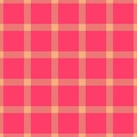 Composition texture textile, folklore seamless check background. Down plaid fabric tartan pattern in orange and red colors. vector