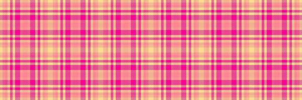 Magazine tartan seamless plaid, marketing fabric pattern. Iconic check background texture textile in amber and bright colors. vector