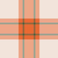 Stylish abstract plaid pattern in peach, orange, and sage green. Perfect for textile design, website backgrounds, or packaging. Clean, modern aesthetic. Versatile and visually appealing. vector