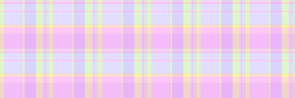 Girly background fabric texture, coat pattern tartan check. Down seamless textile plaid in light and lilac colors. vector