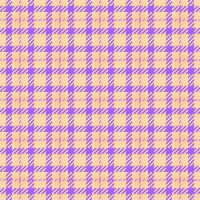 Track tartan plaid , warm seamless fabric check. Elementary background texture textile pattern in violet and navajo white colors. vector