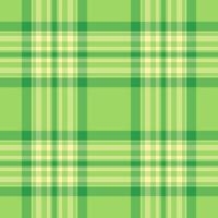 Industrial tartan background, craft texture seamless check. Mosaic fabric textile plaid pattern in green and lime colors. vector