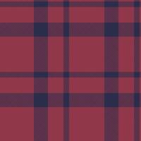 Neat plaid seamless background, checked pattern tartan texture. Doodle check textile fabric in red and dark colors. vector