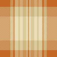 Horizon texture check textile, shape background fabric . Shabby pattern tartan plaid seamless in orange and light colors. vector