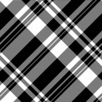 Stylish black and white diagonal plaid pattern. Perfect for fashion, textile design, or website backgrounds. High-resolution, repeatable texture offers versatility for various projects. vector