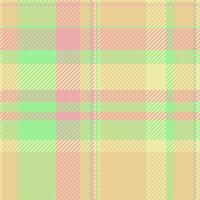 Soft pastel plaid pattern in light peach, mint green, and pale yellow. Ideal for textile designs, springsummer projects, and creating a delicate, feminine aesthetic. vector