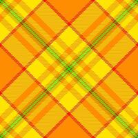 Vibrant diagonal plaid pattern in bold yellow, orange, red, and green. Perfect for website backgrounds, textile designs, or modern branding projects. High-impact graphic with a retro feel. vector