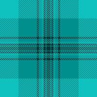 Graph plaid pattern check, bedroom texture textile fabric. Diwali seamless tartan background in dark cyan and teal colors. vector