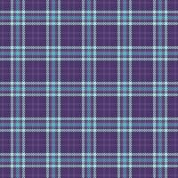 Customizable fabric plaid pattern, wallpaper check texture textile. December tartan seamless background in violet and light colors. vector