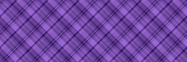 Elegant purple diagonal plaid pattern. Perfect for textile design, website backgrounds, or fashion projects. Seamless repeat texture offers versatile design options. vector